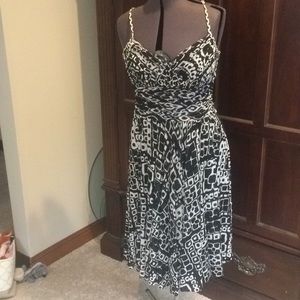 Spaghetti strap geometric dress